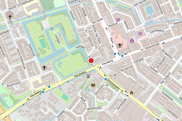 Brandweer-melding op Hofzicht, Wateringen op 28 juni, kaart-overzicht