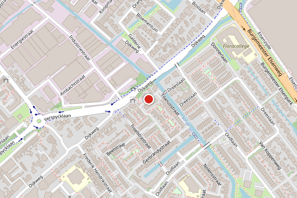 Brandweer-melding op Tilanusstraat, Naaldwijk op 30 juni, kaart-overzicht