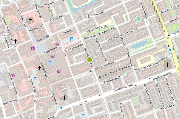 Ambulance-melding op van Lennepstraat, 's-Gravenzande op 2 juli, kaart-overzicht