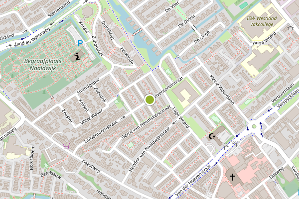 Ambulance-melding op Duiventorenstraat, Naaldwijk op 3 juli, kaart-overzicht