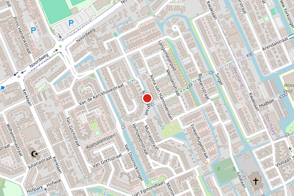 Brandweer-melding op Murraijstraat, Wateringen op 8 mei, kaart-overzicht