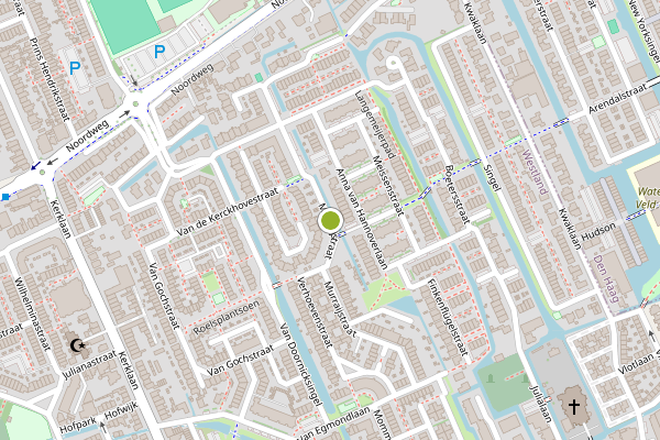 Ambulance-melding op Murraijstraat, Wateringen op 8 mei, kaart-overzicht