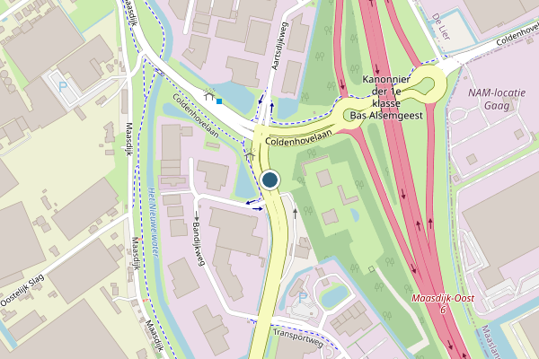 Politie-melding op Coldenhovelaan, Maasdijk op 6 juli, kaart-overzicht