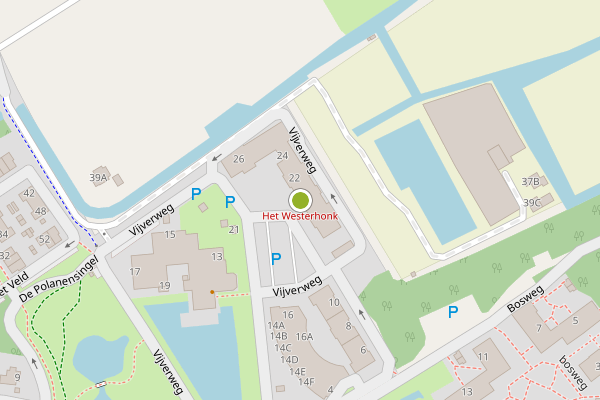Ambulance-melding op Vijverweg, Monster op 6 juli, kaart-overzicht