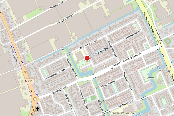 Brandweer-melding op Wagenmakerstraat, 's-Gravenzande op 8 juli, kaart-overzicht