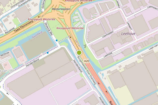 Ambulance-melding op Maasdijk op 9 juli, kaart-overzicht