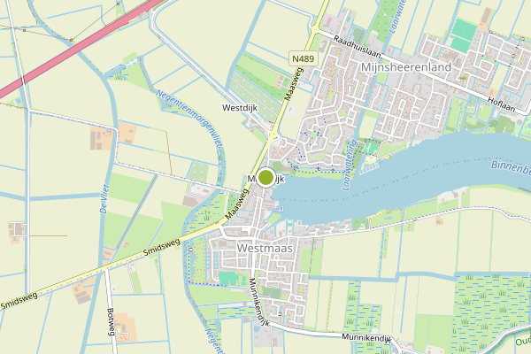 Ambulance-melding op Maasdijk op 9 juli, kaart-overzicht