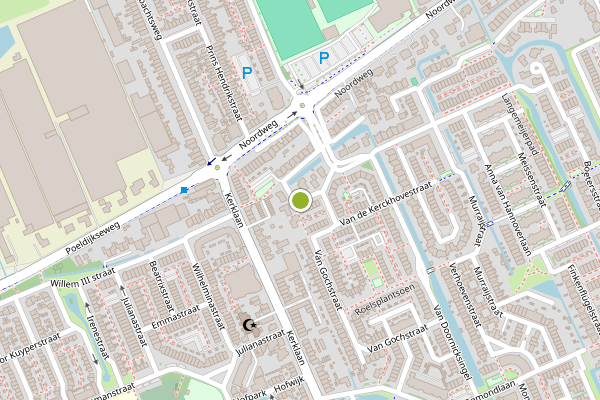 Ambulance-melding op Van der Meerstraat, Wateringen op 8 mei, kaart-overzicht