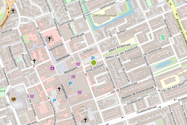 Ambulance-melding op Graaf Florisplein, 's-Gravenzande op 10 juli, kaart-overzicht