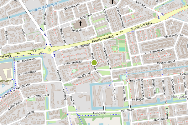 Ambulance-melding op Meloenstraat, Naaldwijk op 10 juli, kaart-overzicht