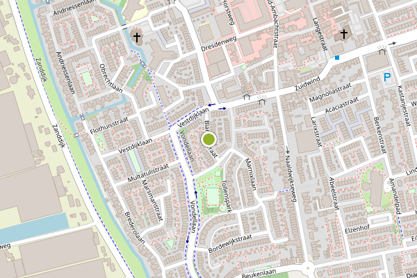 Ambulance-melding op Blamanstraat, 's-Gravenzande op 11 juli, kaart-overzicht
