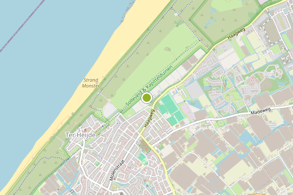 Ambulance-melding op Monster op 12 juli, kaart-overzicht