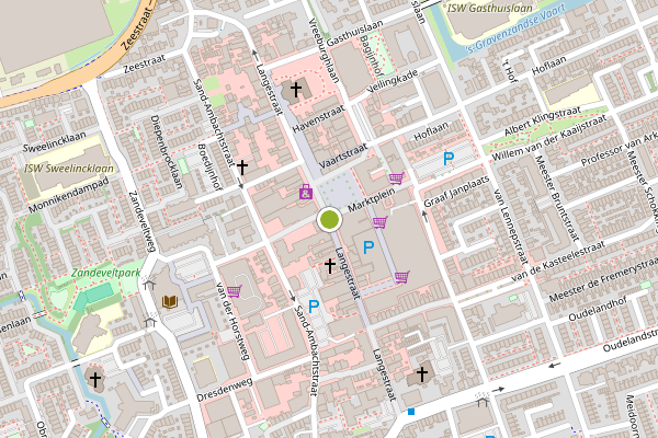 Ambulance-melding op Langestraat, 's-Gravenzande op 15 juli, kaart-overzicht