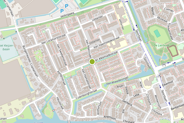 Ambulance-melding op van Alkemadestraat, De Lier op 17 juli, kaart-overzicht