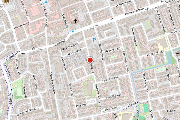 Brandweer-melding op Berkenstraat, 's-Gravenzande op 17 juli, kaart-overzicht
