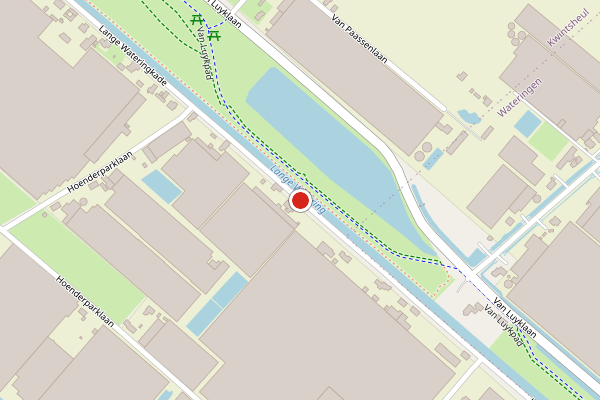 Brandweer-melding op Lange Wateringkade, Kwintsheul op 18 juli, kaart-overzicht
