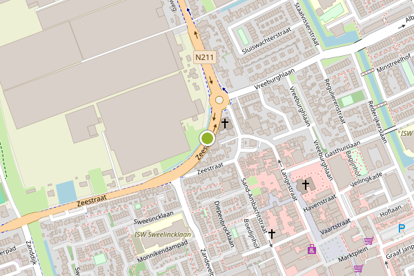 Ambulance-melding op Zeestraat, 's-Gravenzande op 10 mei, kaart-overzicht