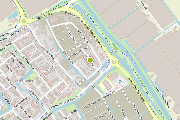 Ambulance-melding op Olmenhout, De Lier op 10 mei, kaart-overzicht
