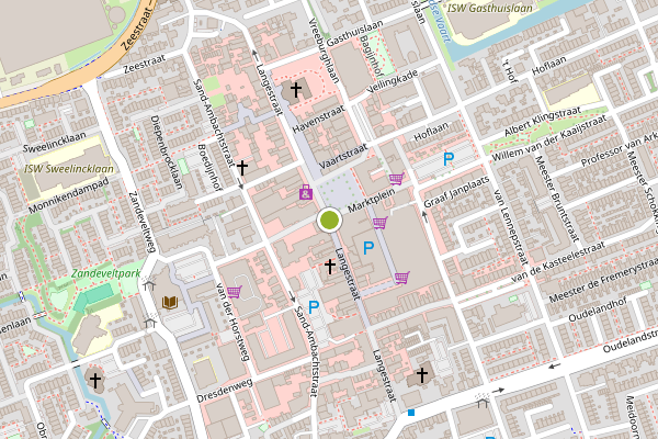 Ambulance-melding op Langestraat, 's-Gravenzande op 19 juli, kaart-overzicht