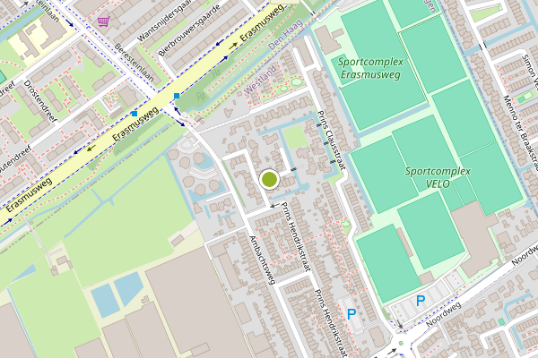 Ambulance-melding op Ambachtshof, Wateringen op 19 juli, kaart-overzicht