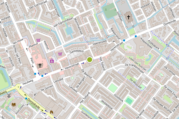 Ambulance-melding op Herenstraat, Wateringen op 19 juli, kaart-overzicht