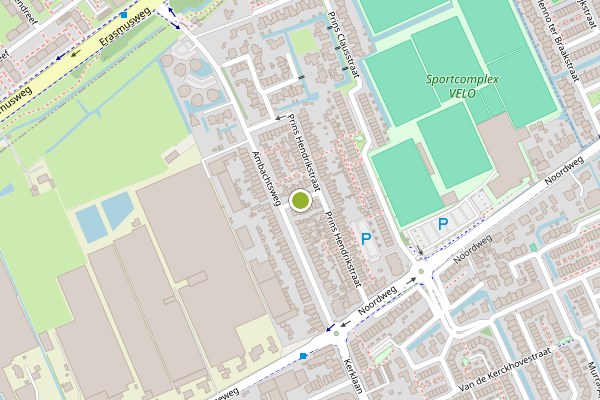 Ambulance-melding op Prins Bernhardstraat, Wateringen op 11 mei, kaart-overzicht