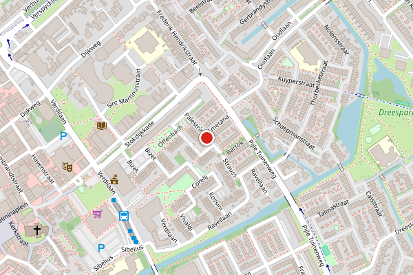 Brandweer-melding op Palestrina, Naaldwijk op 20 juli, kaart-overzicht