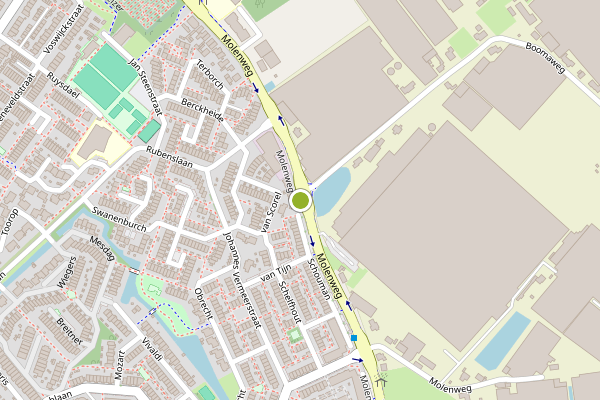 Ambulance-melding op Molenweg, Monster op 20 juli, kaart-overzicht