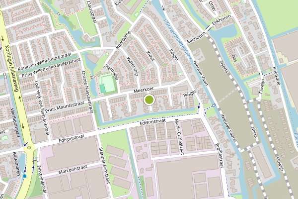 Ambulance-melding op Meerkoet, 's-Gravenzande op 13 mei, kaart-overzicht