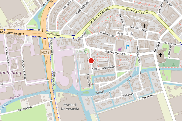 Brandweer-melding op Van Bergenhenegouwenlaan, Poeldijk op 12 mei, kaart-overzicht