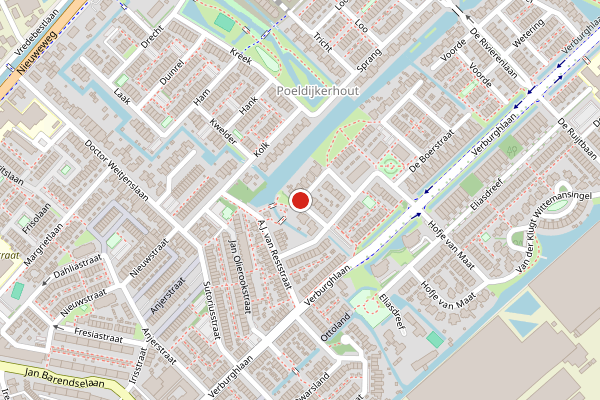 Brandweer-melding op Van Velzenstraat, Poeldijk op 11 mei, kaart-overzicht