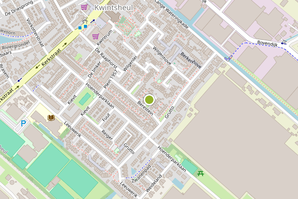 Ambulance-melding op Berestein, Kwintsheul op 11 mei, kaart-overzicht