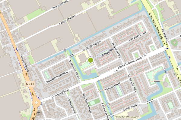 Ambulance-melding op Wagenmakerstraat, 's-Gravenzande op 22 juli, kaart-overzicht