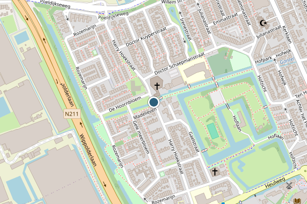 Politie-melding op Harry Hoekstraat, Wateringen op 23 juli, kaart-overzicht