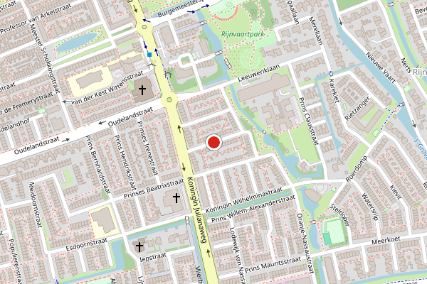 Brandweer-melding op Koningin Emmastraat, 's-Gravenzande op 24 juli, kaart-overzicht