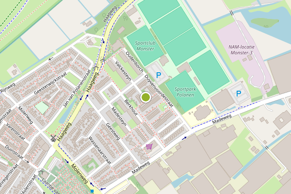 Ambulance-melding op Duyvenvoordestraat, Monster op 24 juli, kaart-overzicht