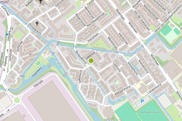 Ambulance-melding op Uilehorst, Honselersdijk op 13 mei, kaart-overzicht