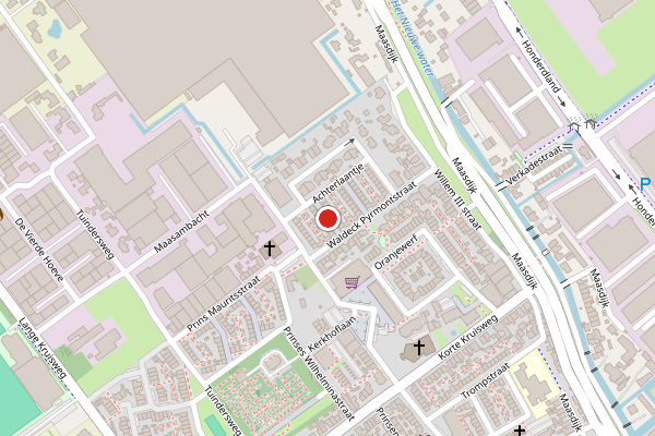 Brandweer-melding op Prinses Margrietstraat, Maasdijk op 24 juli, kaart-overzicht
