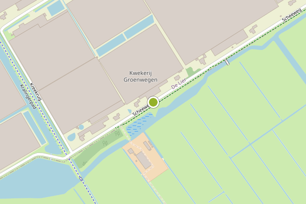 Ambulance-melding op Scheeweg, De Lier op 24 juli, kaart-overzicht