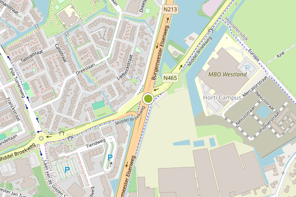Ambulance-melding op Naaldwijk op 24 juli, kaart-overzicht