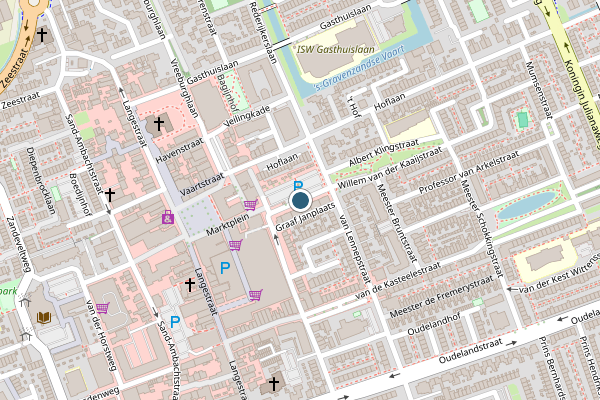 Politie-melding op Graaf Florisplein, 's-Gravenzande op 17 mei, kaart-overzicht