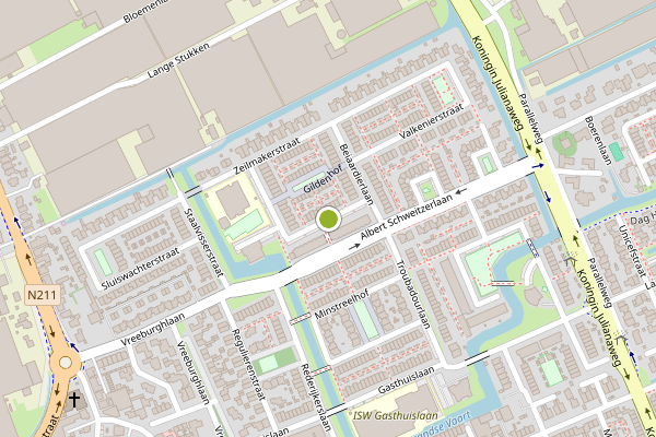 Ambulance-melding op Mandenmakerstraat, 's-Gravenzande op 17 mei, kaart-overzicht