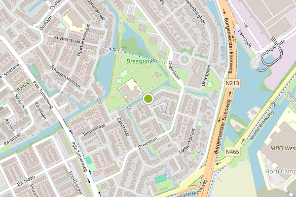 Ambulance-melding op Aalbersestraat, Naaldwijk op 26 juli, kaart-overzicht