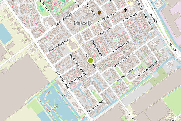 Ambulance-melding op Tuindersweg, Maasdijk op 17 mei, kaart-overzicht