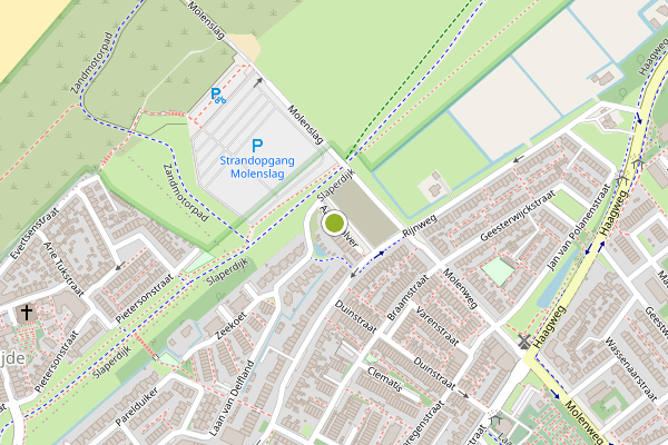 Ambulance-melding op Aalscholver, Monster op 27 juli, kaart-overzicht