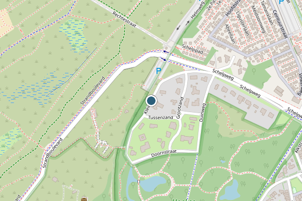 Politie-melding op Kleinzand, Hoek van Holland op 28 juli, kaart-overzicht