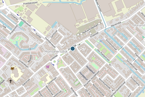 Politie-melding op Endeldijk, Honselersdijk op 28 juli, kaart-overzicht