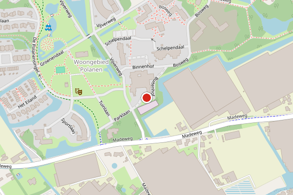 Brandweer-melding op Buitenhof, Monster op 28 juli, kaart-overzicht