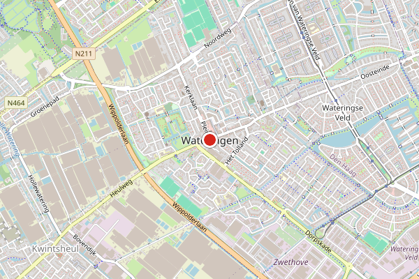 Brandweer-melding op Makro Hoefsmid, Wateringen op 18 mei, kaart-overzicht