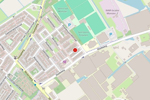 Brandweer-melding op Duyvenvoordestraat, Monster op 18 mei, kaart-overzicht